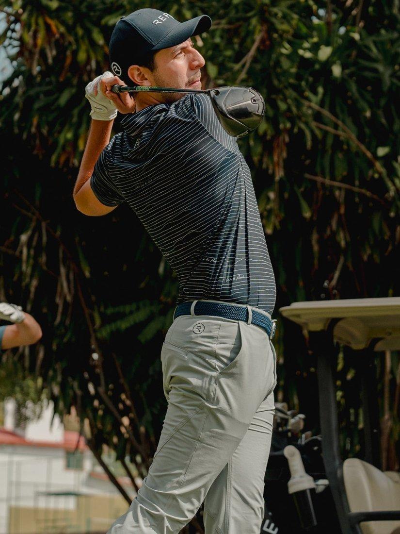 Product image 6 of 6, which shows REFLO Tagus Short Sleeve Recycled Polo Shirt, True Navy, S
