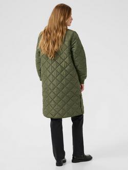 KAFFE KAvilla Quilted Coat - view 2, Mid Green