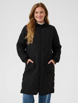 KAFFE KAvilla Quilted Coat, Black