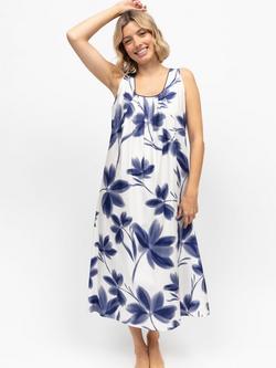 Cyberjammies Floral Sleeveless Nightdress, Navy, Navy