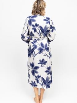 Cyberjammies Floral Dressing Gown, Navy - view 2, Navy