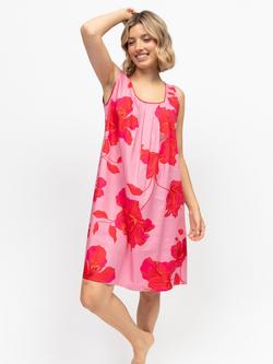 Cyberjammies Pippa Floral Nightdress, Pink, Pink