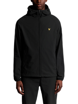 Lyle & Scott Active Hooded Zip Front Jacket, Jet Black