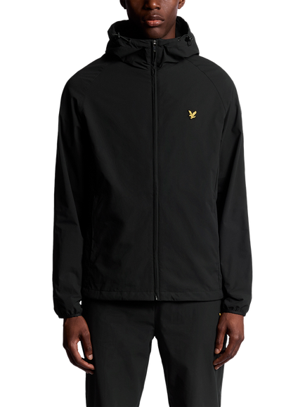 Lyle & Scott Active Hooded Zip Front Jacket, Jet Black