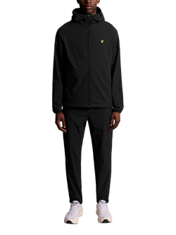 Lyle & Scott Active Hooded Zip Front Jacket - view 2, Jet Black