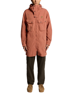 Lyle & Scott Guard Hooded Zip Front Parka - view 2, Brick