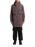 Lyle & Scott Guard Hooded Zip Front Parka, Espresso