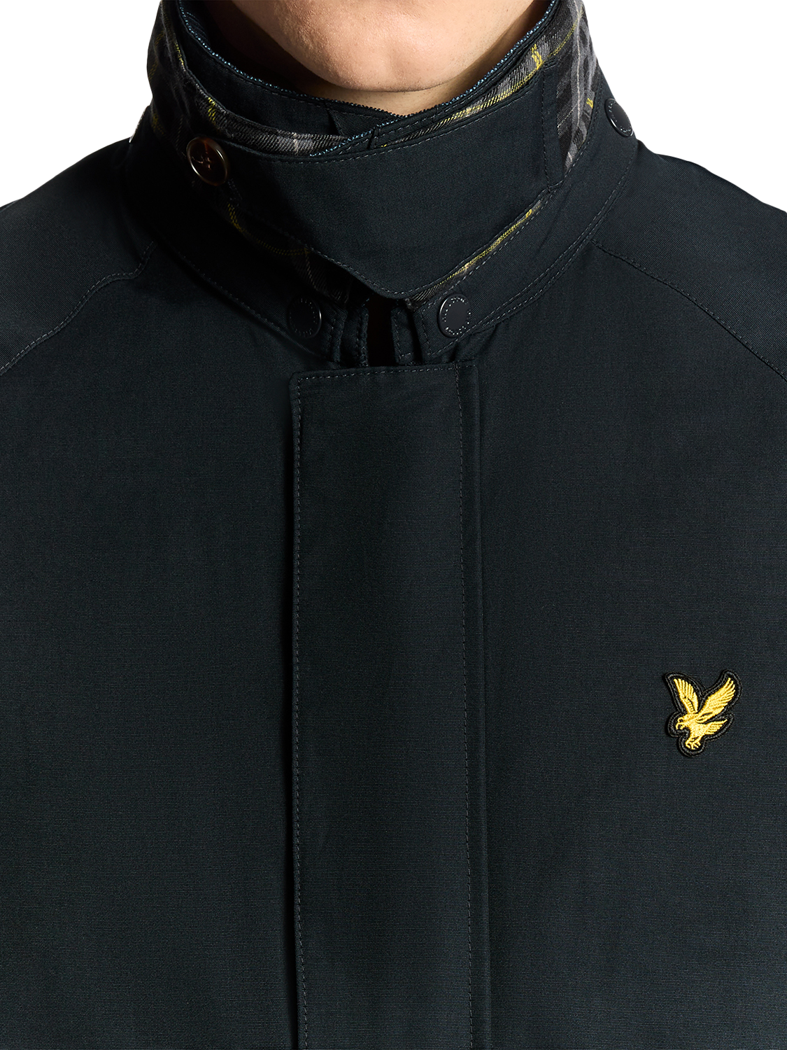 Product image 3 of 7, which shows Lyle & Scott Cotton Blend Hunting Jacket, Dark Navy, XXL