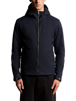 Lyle & Scott Hooded Zip Front Shell Jacket, Dark Navy
