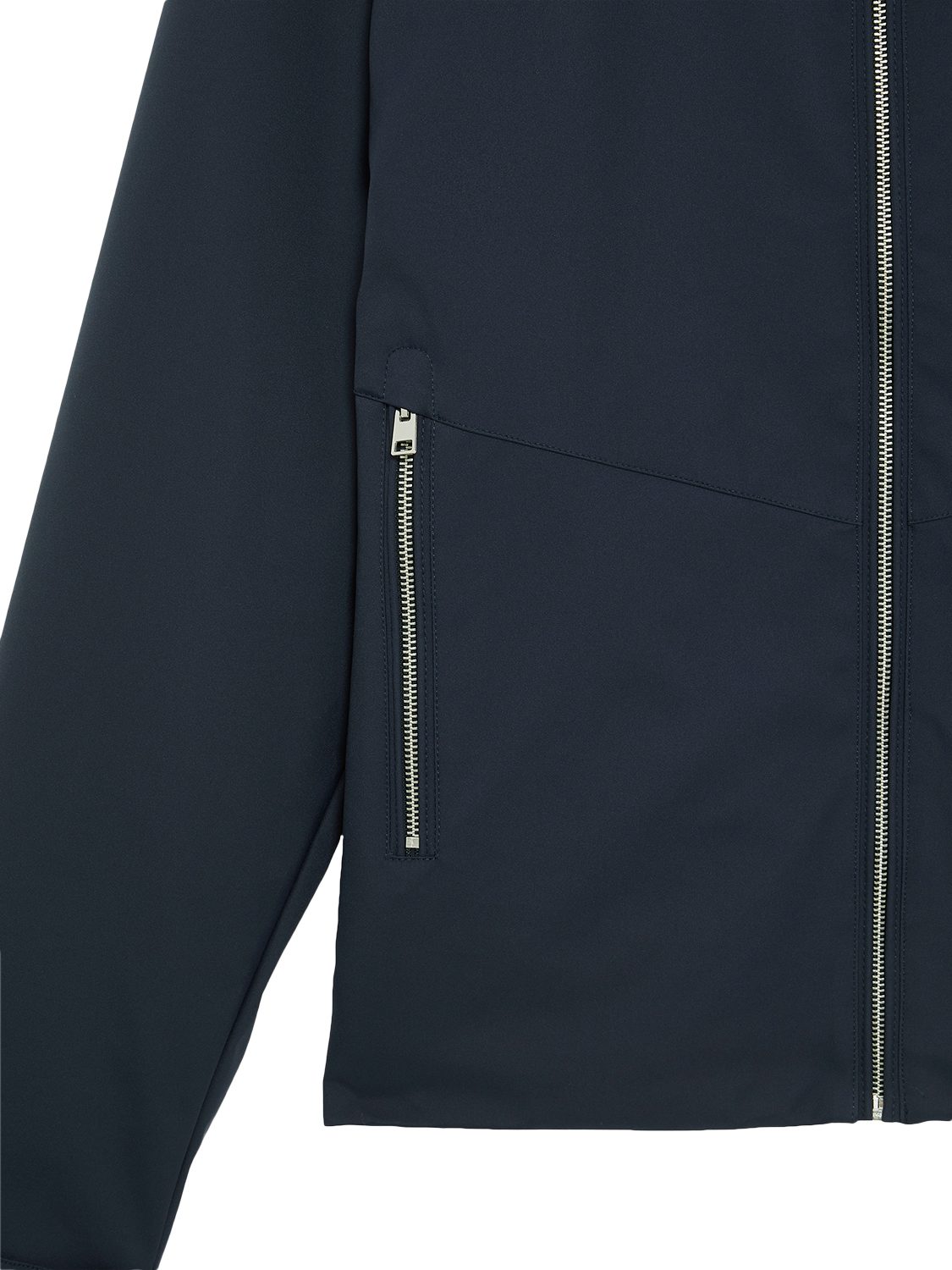 Product image 7 of 7, which shows Lyle & Scott Hooded Zip Front Shell Jacket, Dark Navy, XXL