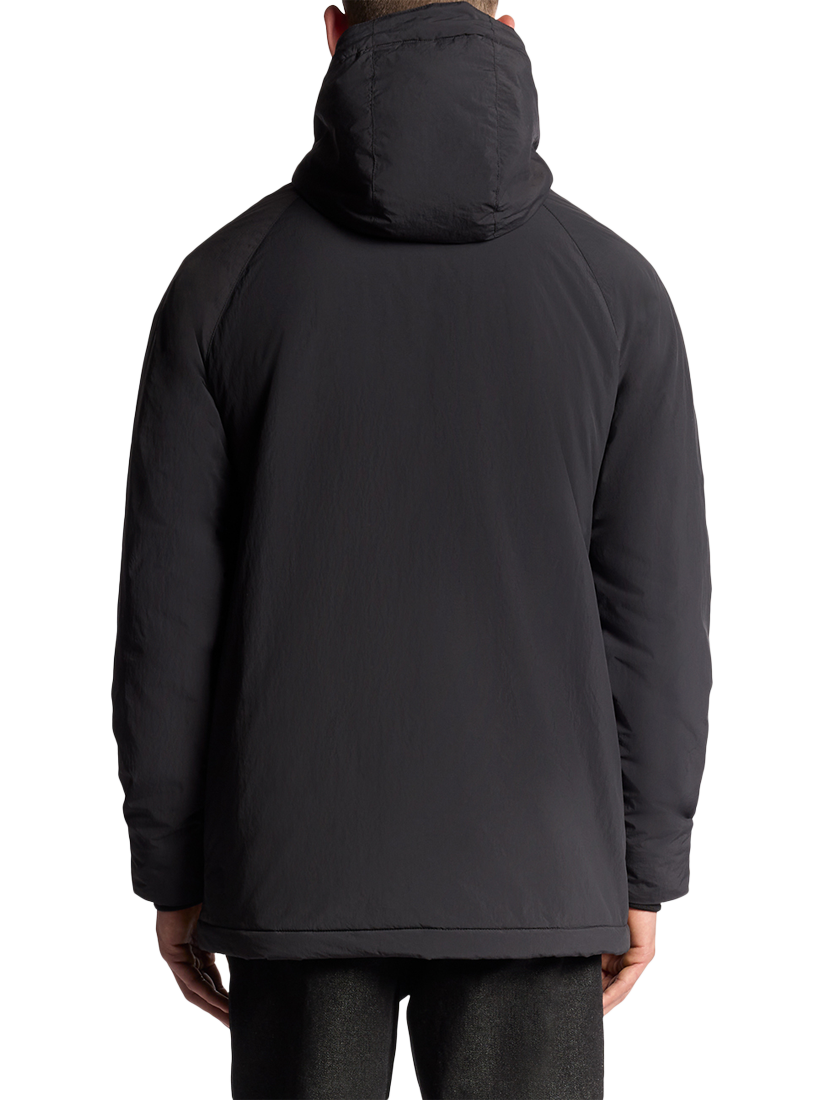 Product image 4 of 7, which shows Lyle & Scott Technical Wadded Parka, Black Ice, XS