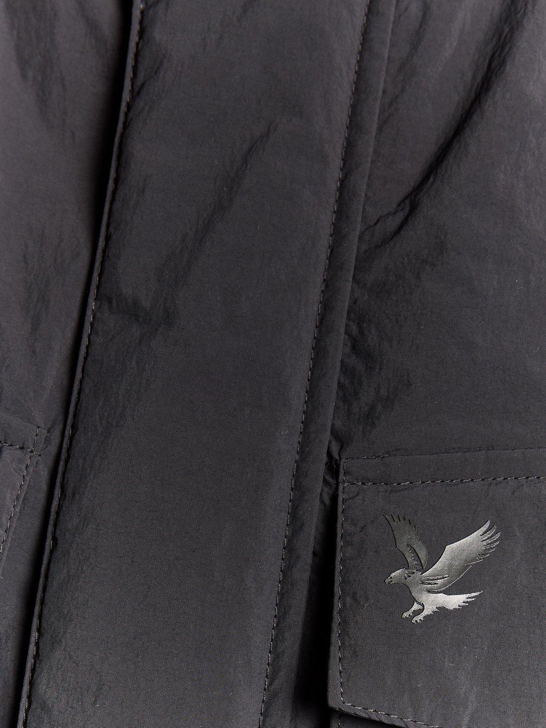 Product image 6 of 7, which shows Lyle & Scott Technical Wadded Parka, Black Ice, XS