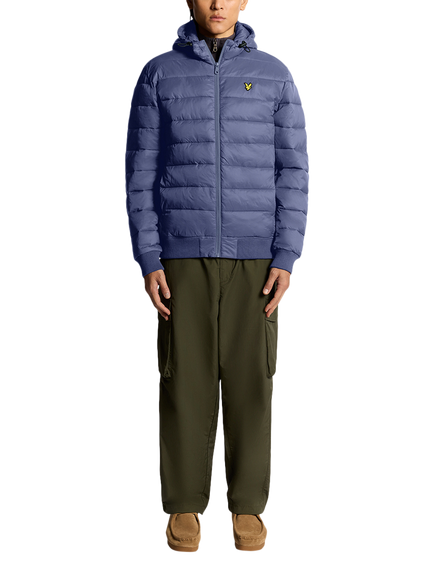 Lyle & Scott Hooded Zip Front Puffer Jacket - view 2, Graystone