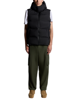 Lyle & Scott Hooded Zip Front Gilet - view 2, Jet Black