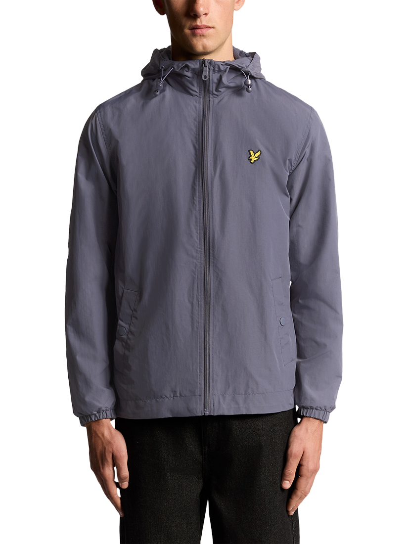 Product image 1 of 7, which shows Lyle & Scott Zip Through Hoodie, X854 Graystone, XXL