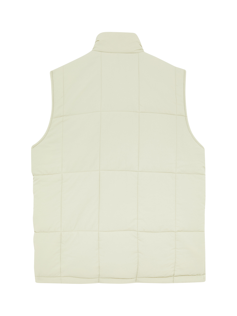 Product image 2 of 3, which shows Lyle & Scott Reversible Quilted Gilet, Jet Black/Grey Taupe, XXL