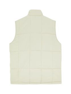 Lyle & Scott Reversible Quilted Gilet - view 2, Jet Black/Grey Taupe