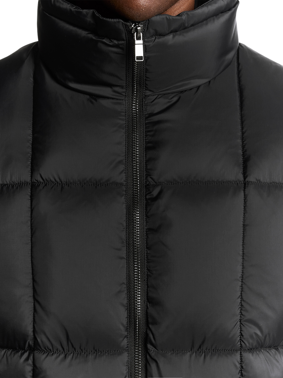 Product image 3 of 7, which shows Lyle & Scott Zip Front Quilted Gilet, Lacquer, XXL