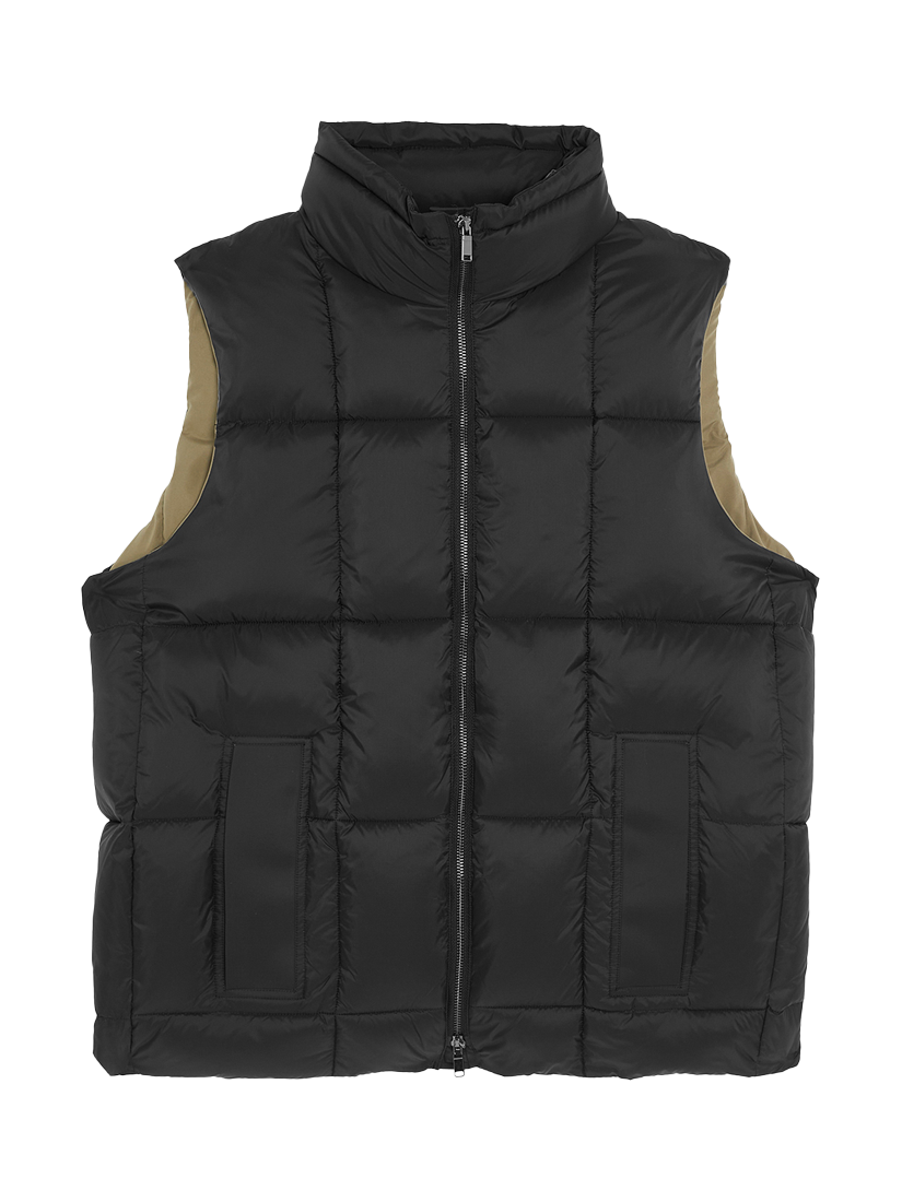 Product image 5 of 7, which shows Lyle & Scott Zip Front Quilted Gilet, Lacquer, XXL