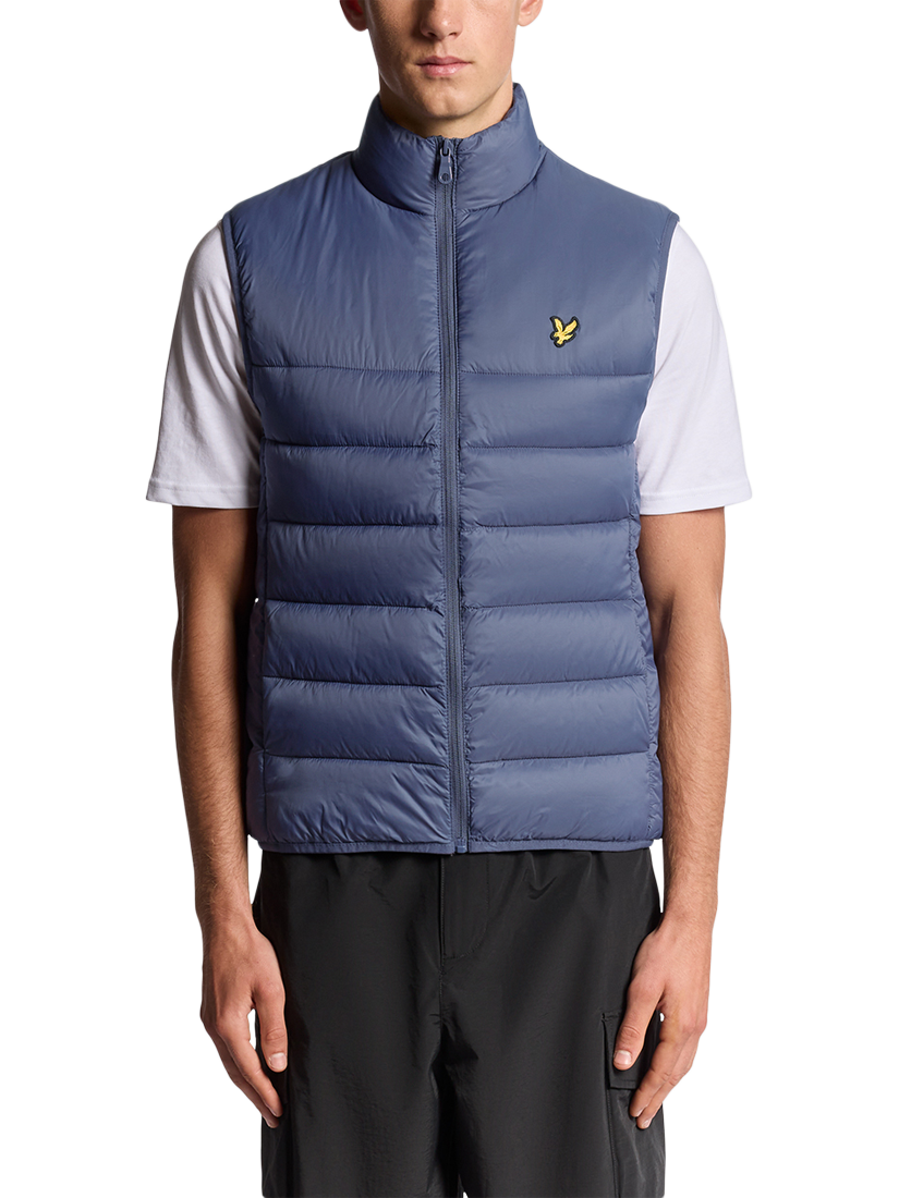 Product image 1 of 7, which shows Lyle & Scott Wadded Gilet, X854 Graystone, XXXL