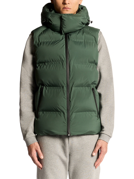 Lyle & Scott Hooded Zip Front Puffer Jacket, Dark Pine