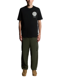 Lyle & Scott Born In The Borders Graphic Print Cotton T-Shirt - view 2, Jet Black