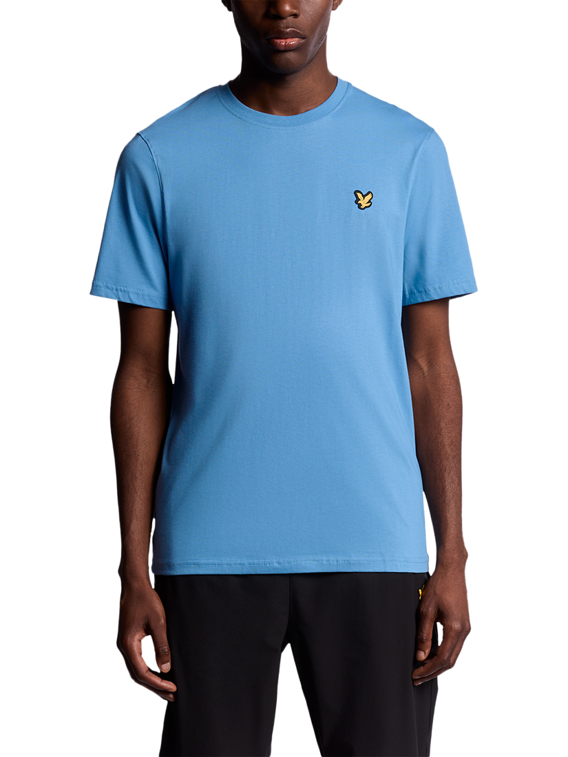 Product image 1 of 6, which shows Lyle & Scott Core Cotton Blend T-Shirt, Parisian Blue, XS