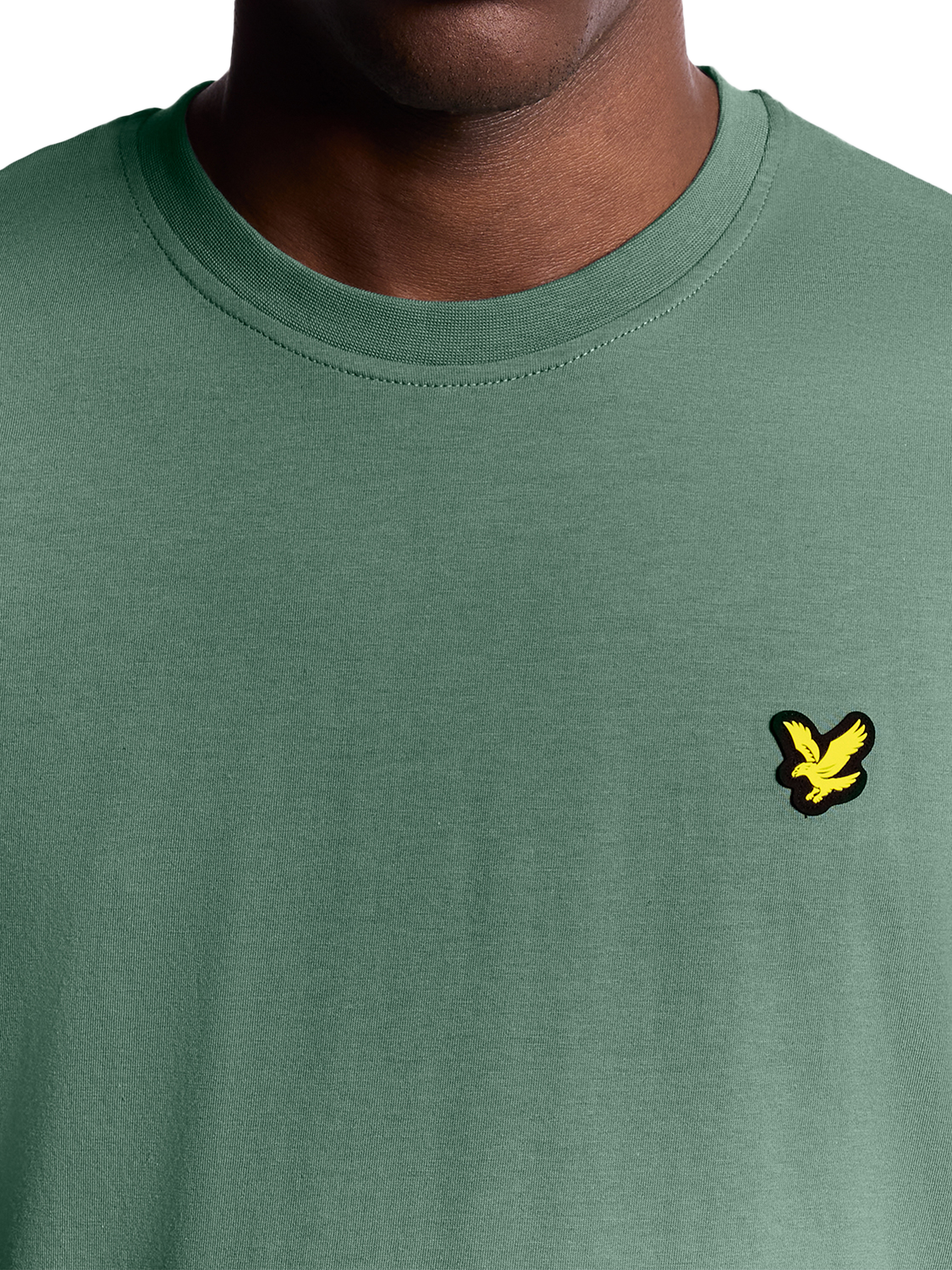 Product image 3 of 6, which shows Lyle & Scott Core Cotton Blend T-Shirt, Silver Pine, XS