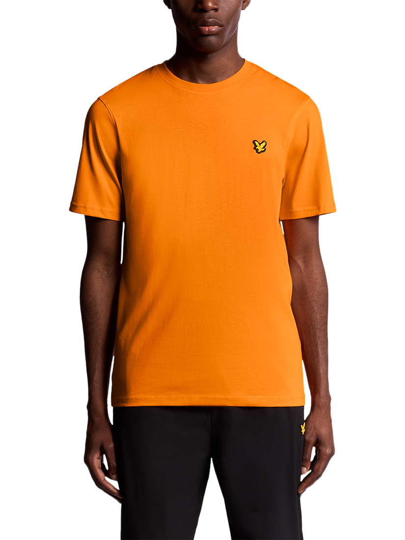 Product image 1 of 6, which shows Lyle & Scott Core Cotton Blend T-Shirt, Vibrant Orange, XS