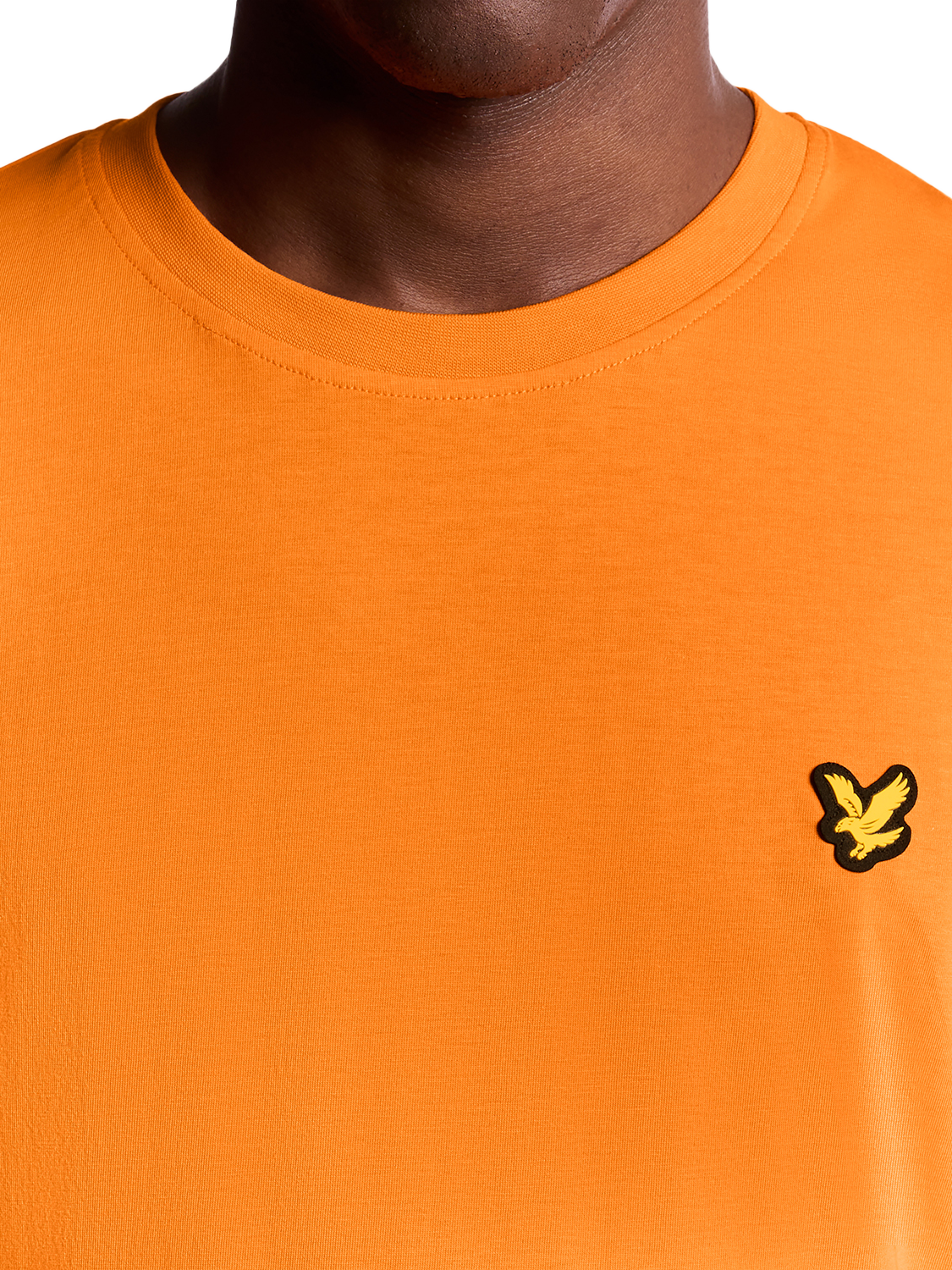 Product image 3 of 6, which shows Lyle & Scott Core Cotton Blend T-Shirt, Vibrant Orange, XS