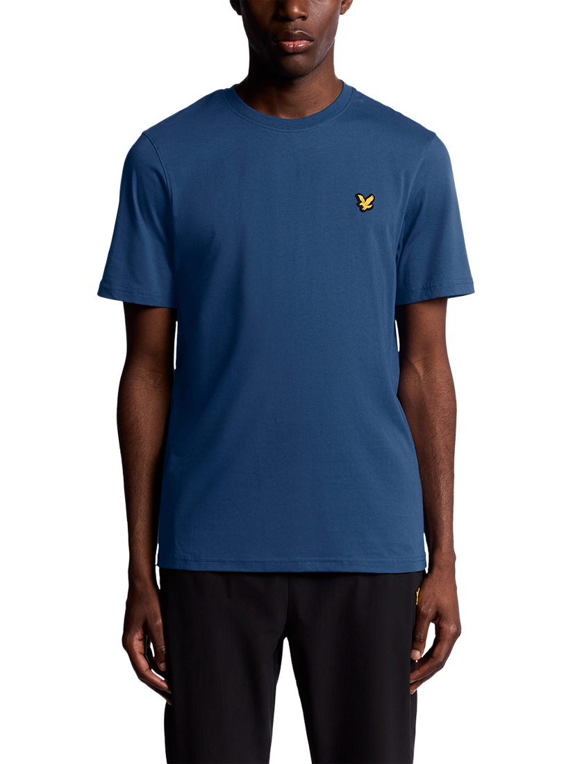 Product image 1 of 6, which shows Lyle & Scott Core Cotton Blend T-Shirt, Navy Peony, XS