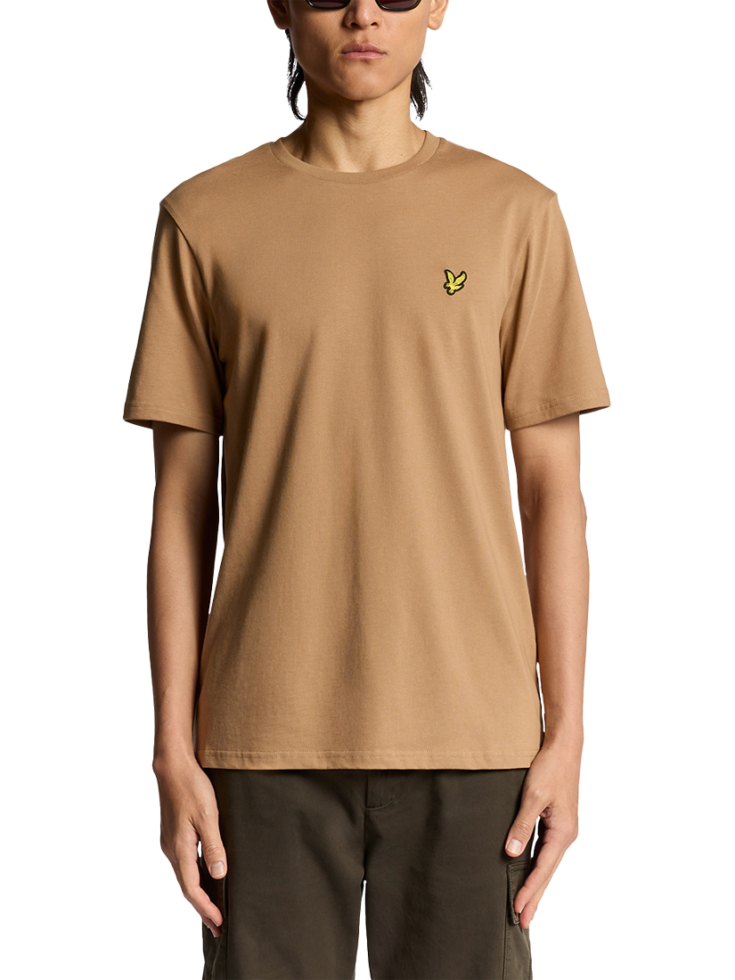 Product image 1 of 6, which shows Lyle & Scott Plain Cotton T-Shirt, X851 Tigers Eye, XXL