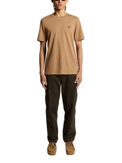 Lyle & Scott Plain Cotton T-Shirt - view 2, X851 Tigers Eye