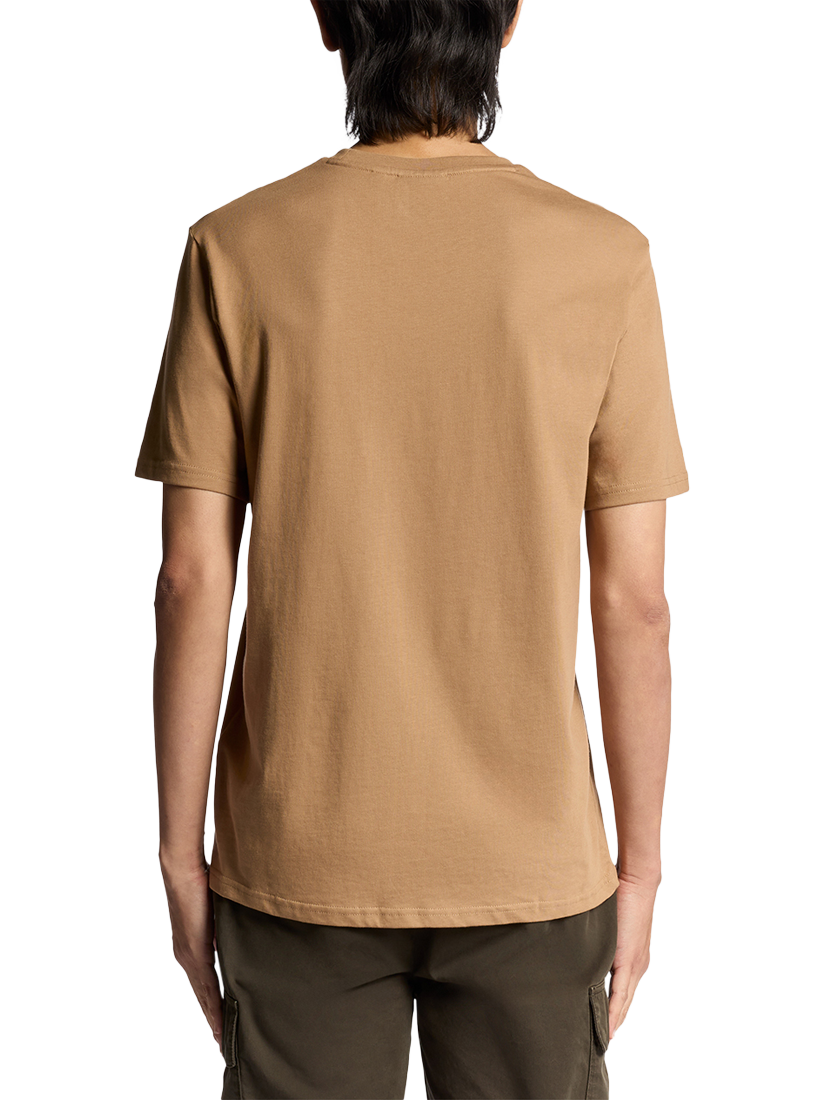 Product image 4 of 6, which shows Lyle & Scott Plain Cotton T-Shirt, X851 Tigers Eye, XXL