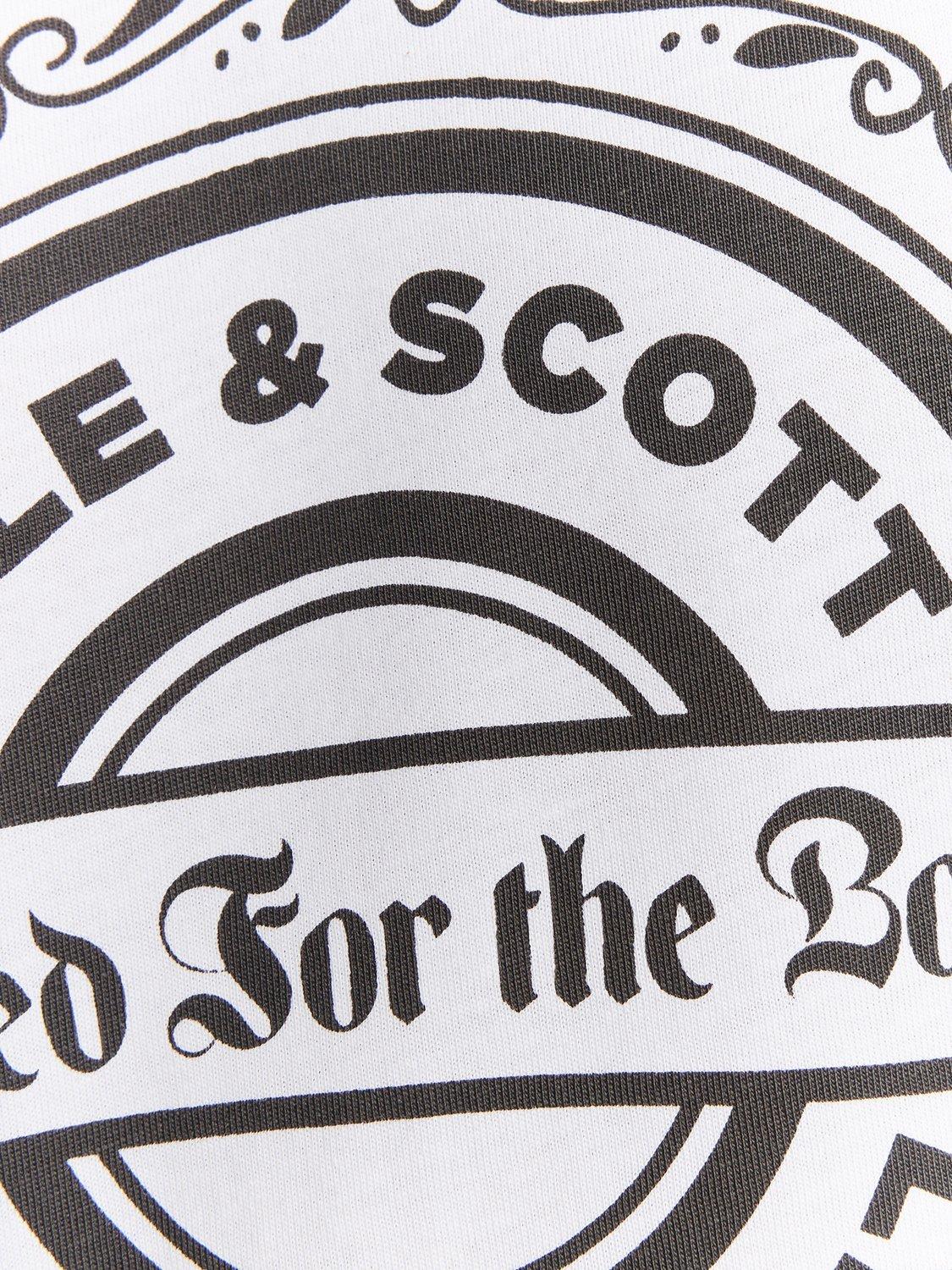 Product image 6 of 6, which shows Lyle & Scott Graphic Print Cotton T-Shirt, White, XXL