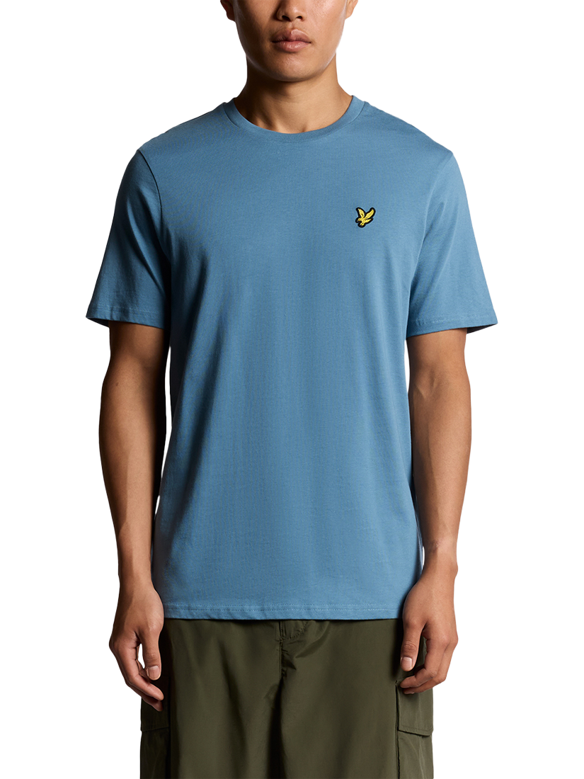 Product image 1 of 6, which shows Lyle & Scott Regular Fit Cotton T-Shirt, X861 Ocean Sky, XXL