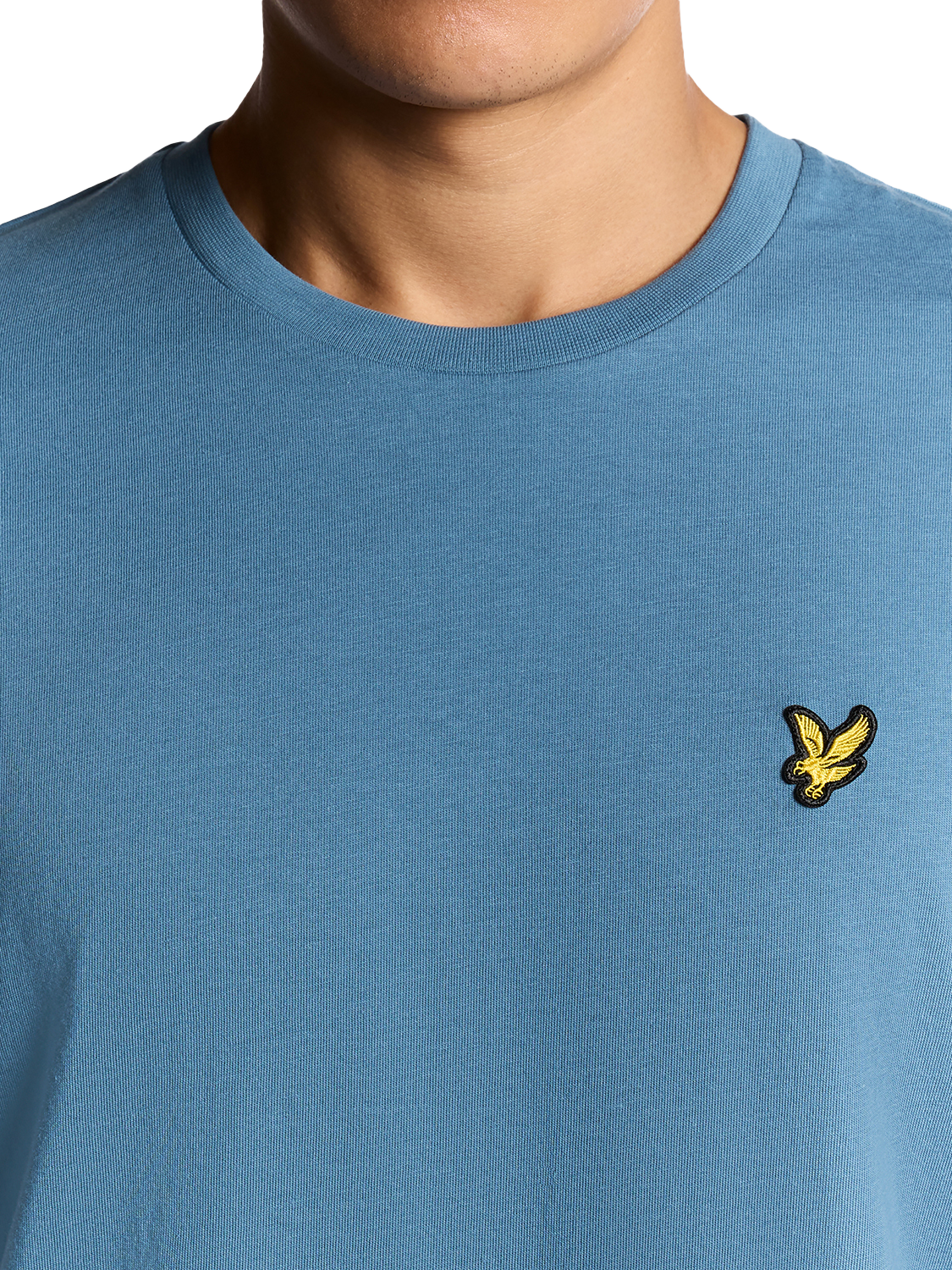 Product image 3 of 6, which shows Lyle & Scott Regular Fit Cotton T-Shirt, X861 Ocean Sky, XXL