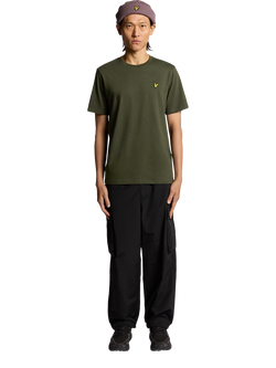 Lyle & Scott Plain Cotton T-Shirt - view 2, X848 Deep Depths