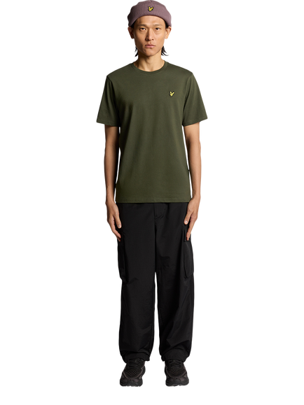 Lyle & Scott Plain Cotton T-Shirt - view 2, X848 Deep Depths