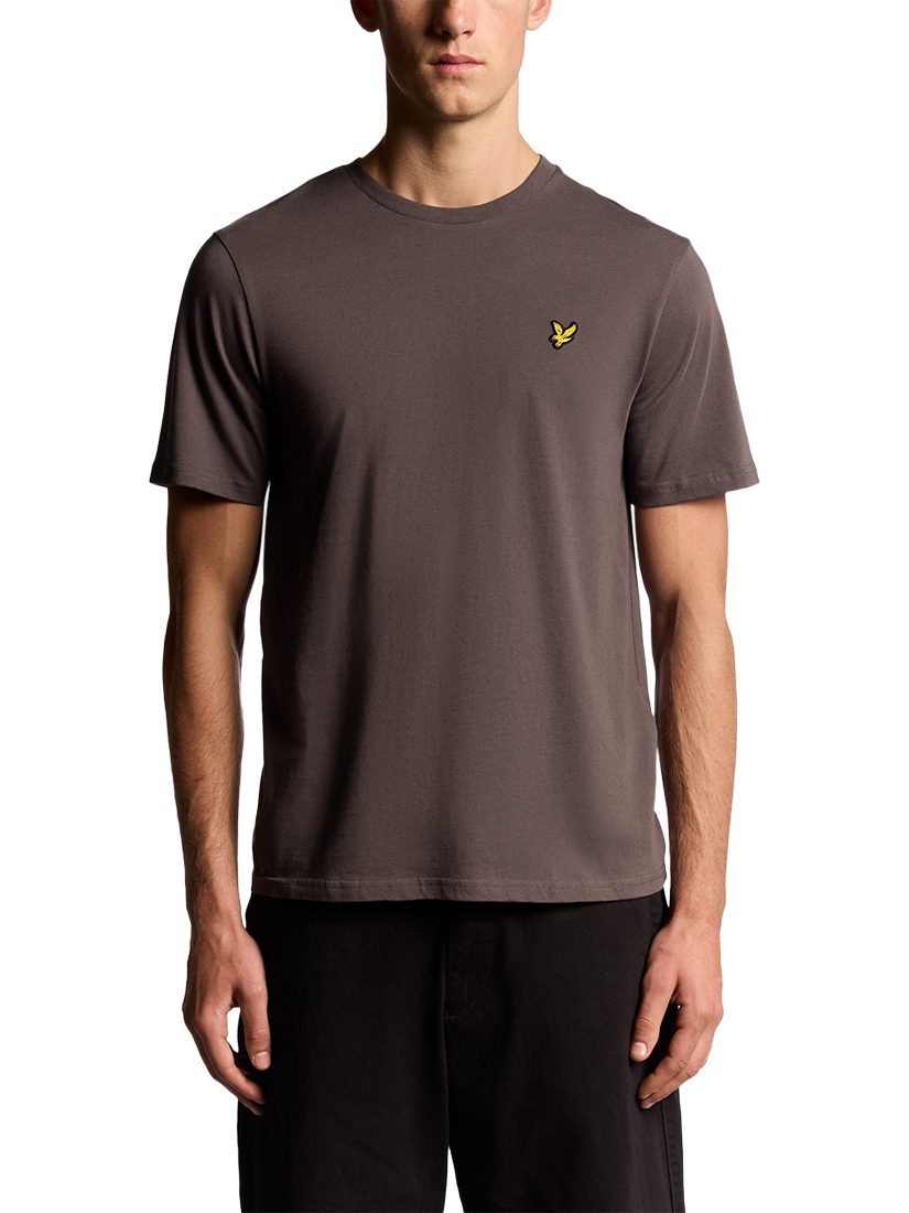 Product image 1 of 6, which shows Lyle & Scott Crew Neck Cotton T-Shirt, Espresso, XS