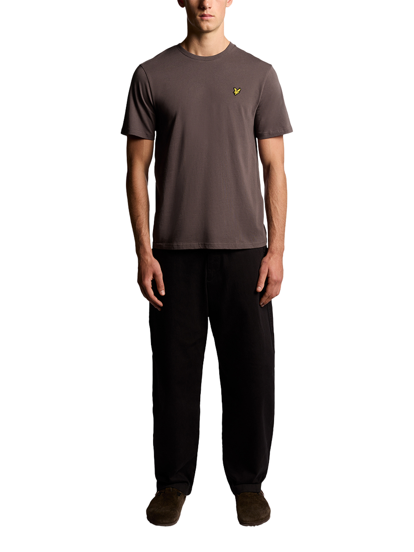 Product image 2 of 6, which shows Lyle & Scott Crew Neck Cotton T-Shirt, Espresso, XS