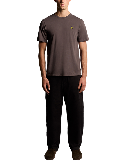 Lyle & Scott Crew Neck Cotton T-Shirt - view 2, Espresso