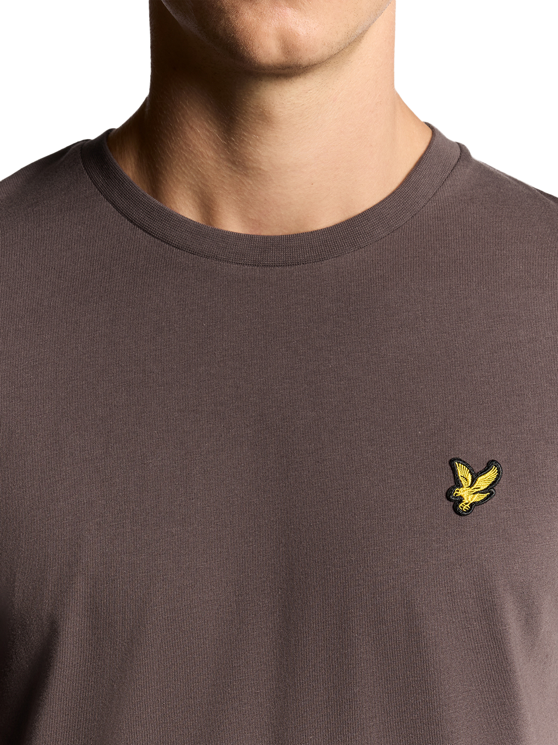 Product image 3 of 6, which shows Lyle & Scott Crew Neck Cotton T-Shirt, Espresso, XS