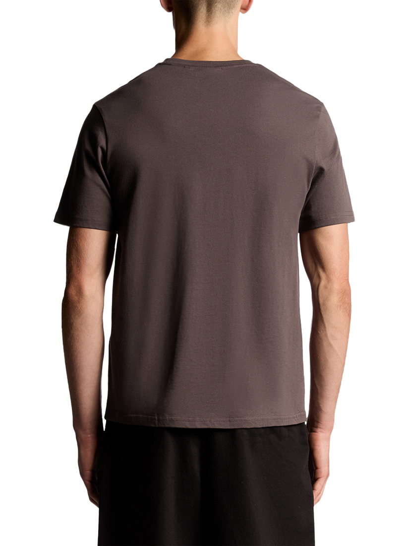 Product image 4 of 6, which shows Lyle & Scott Crew Neck Cotton T-Shirt, Espresso, XS