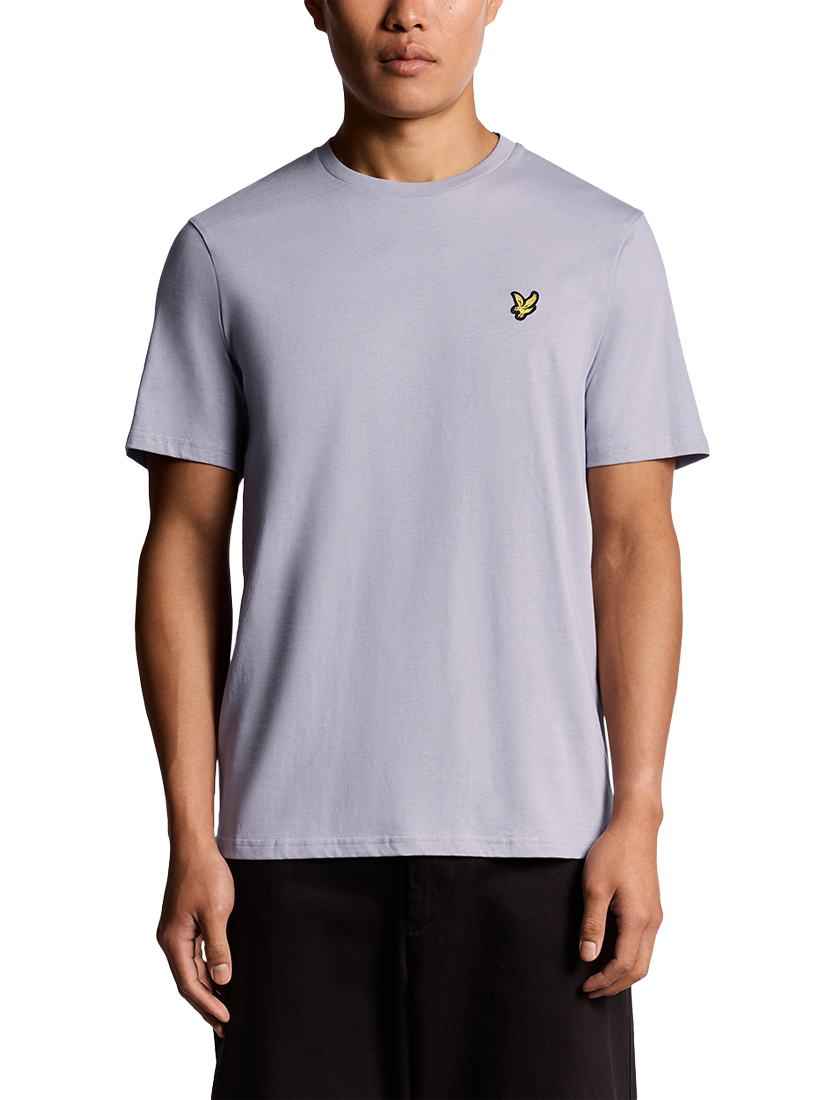 Product image 1 of 6, which shows Lyle & Scott Cotton Regular Fit Short Sleeve T-Shirt, Ash Lilac, XXL