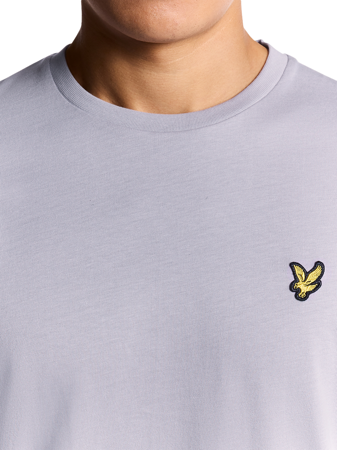 Product image 3 of 6, which shows Lyle & Scott Cotton Regular Fit Short Sleeve T-Shirt, Ash Lilac, XXL