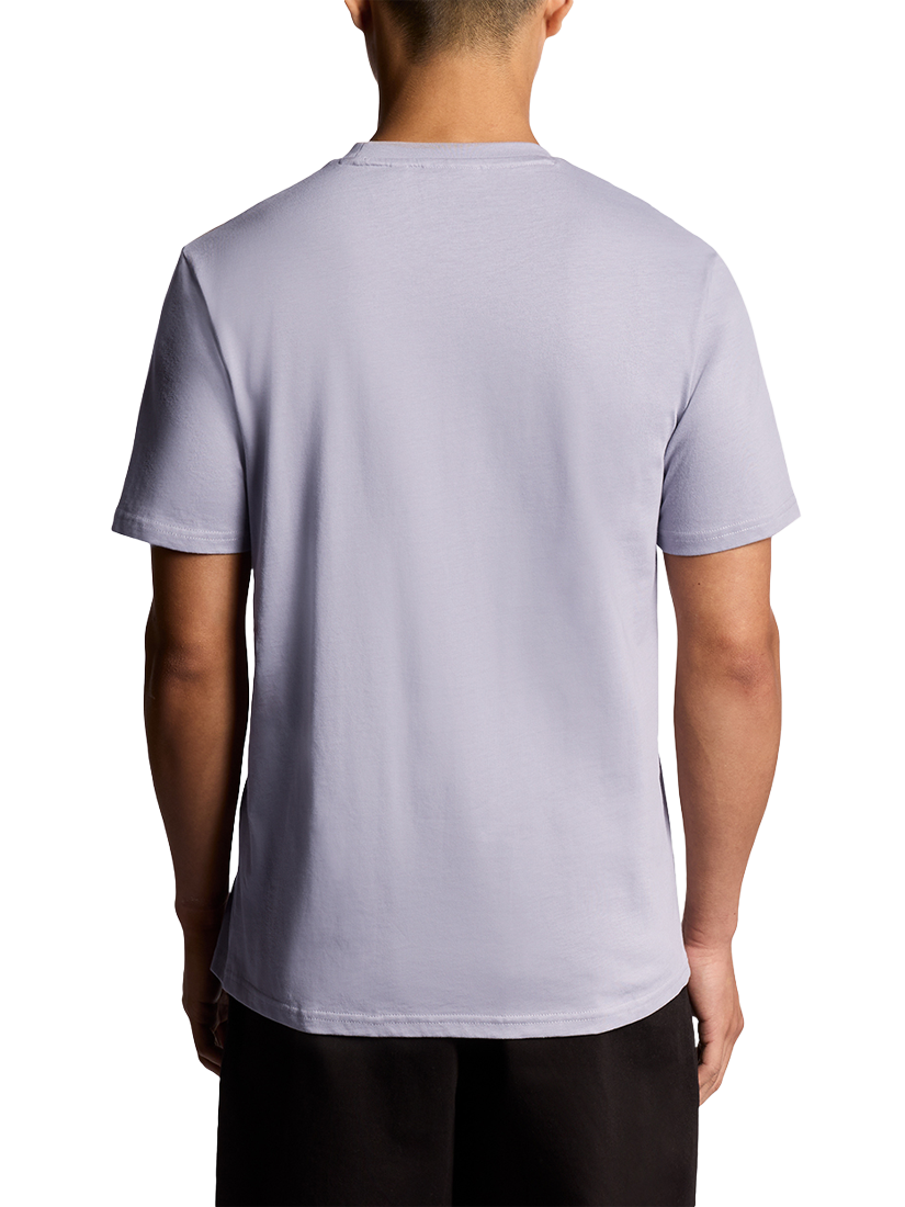 Product image 4 of 6, which shows Lyle & Scott Cotton Regular Fit Short Sleeve T-Shirt, Ash Lilac, XXL