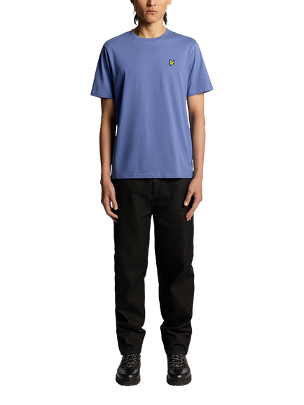 Lyle & Scott Plain Cotton T-Shirt - view 2, X876 Twilight