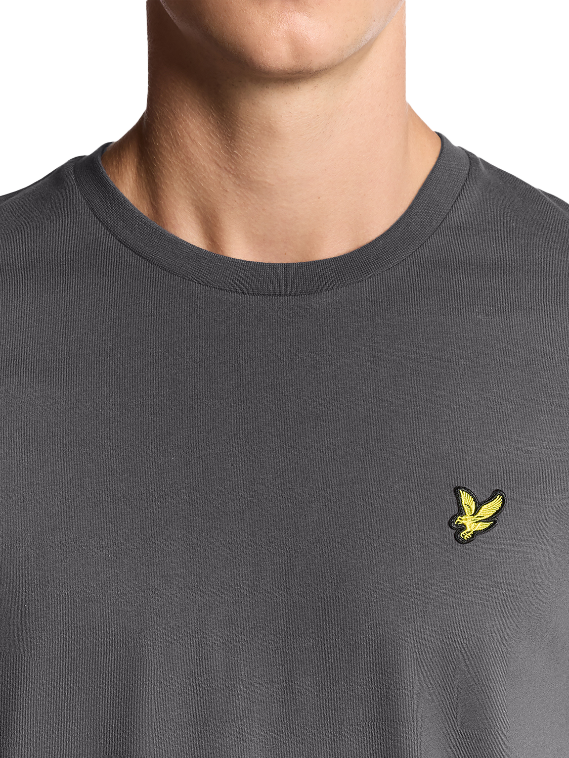 Product image 3 of 6, which shows Lyle & Scott Plain Cotton T-Shirt, X878 Shadow, XXL