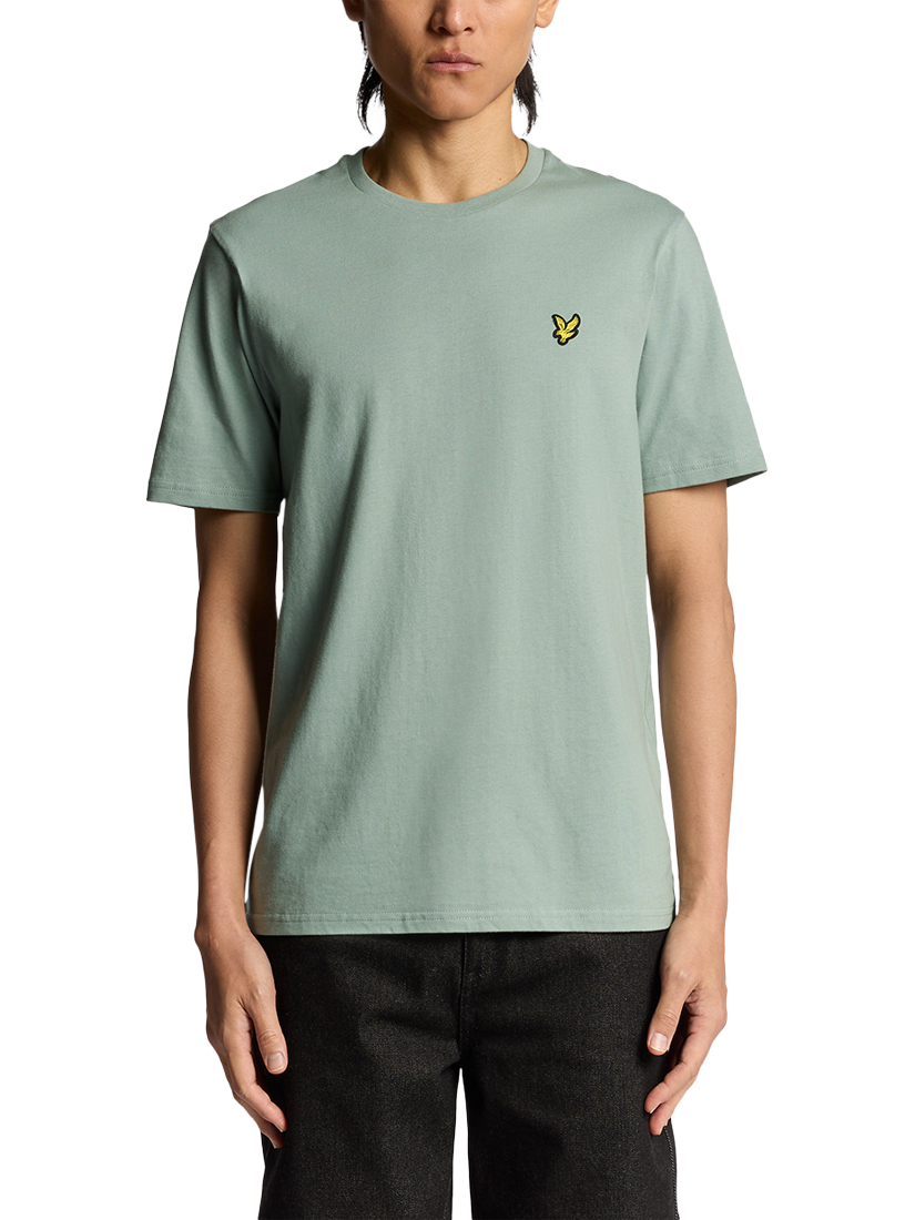 Product image 1 of 6, which shows Lyle & Scott Crew Neck Cotton T-Shirt, Cold Mint, XS